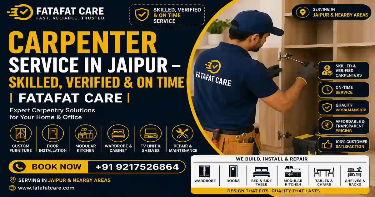 carpenter service in Jaipur – Fatafat Care verified carpenter
