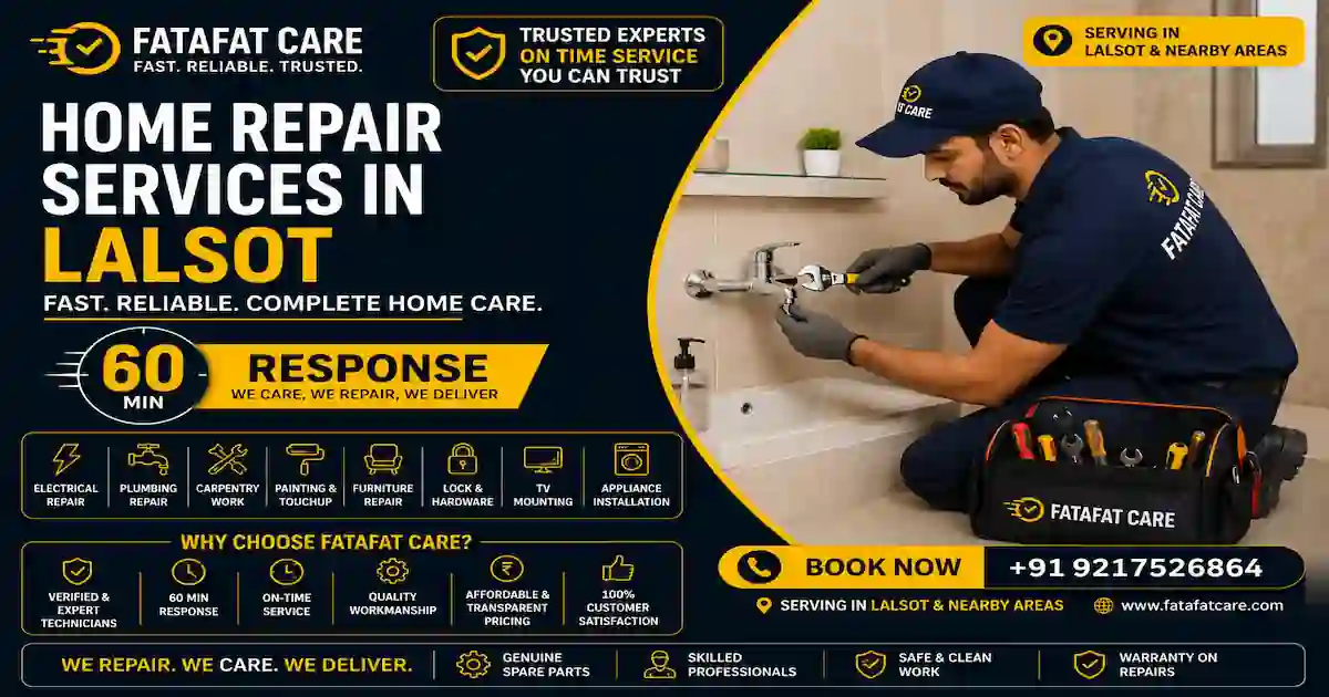 Home repair services in Lalsot Dausa by Fatafat Care