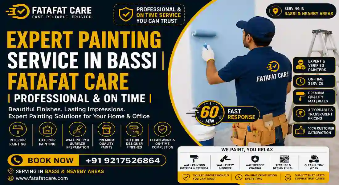 Painting Service in Bassi — Fatafat Care painting service in Bassi Jaipur by Fatafat Care