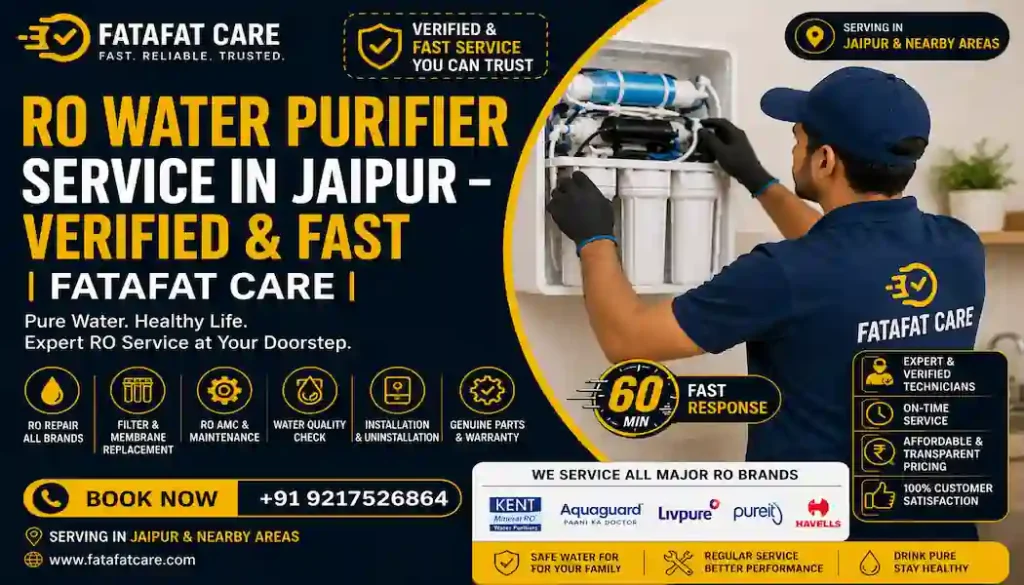 ro water purifier service in Jaipur – Fatafat Care verified technician
