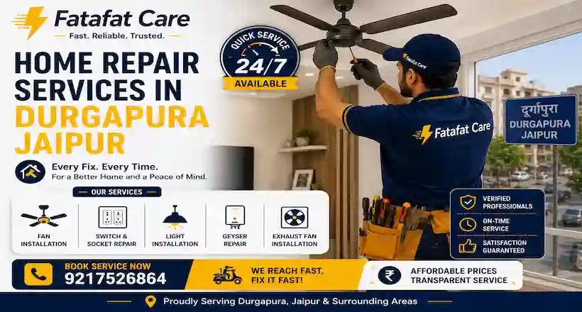 Home repair services in Durgapura Jaipur by Fatafat Care