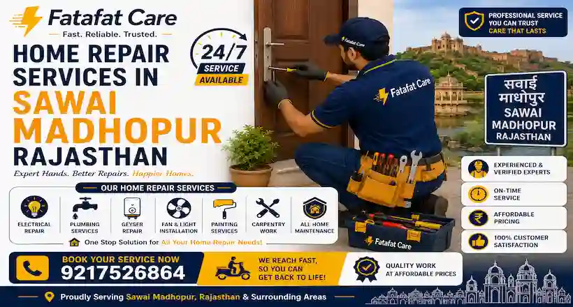 Home repair services in Sawai Madhopur Rajasthan by Fatafat Care