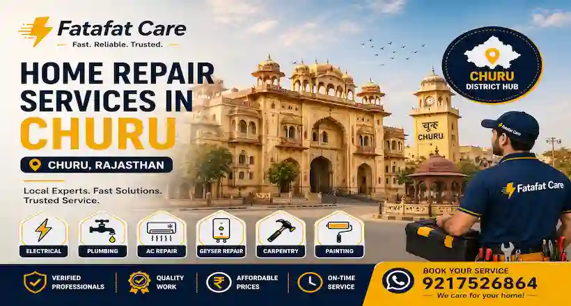 Home repair services in Churu Rajasthan by Fatafat Care