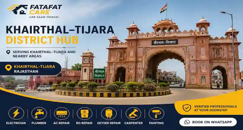 Home repair services in Khairthal-Tijara Rajasthan by Fatafat Care