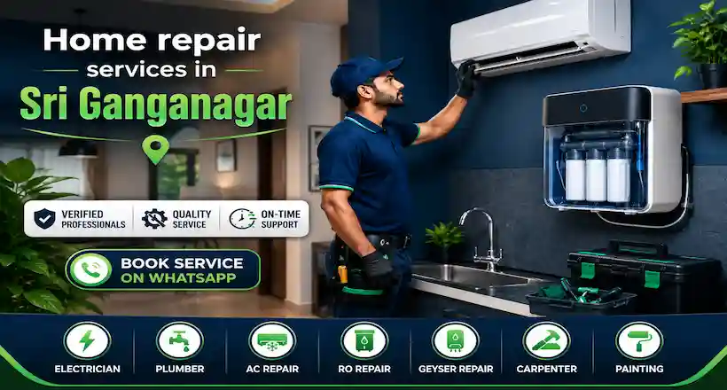 Home repair services in Sri Ganganagar Rajasthan by Fatafat Care