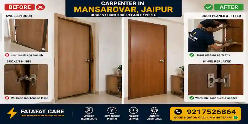 Carpenter in Mansarovar Jaipur by Fatafat Care