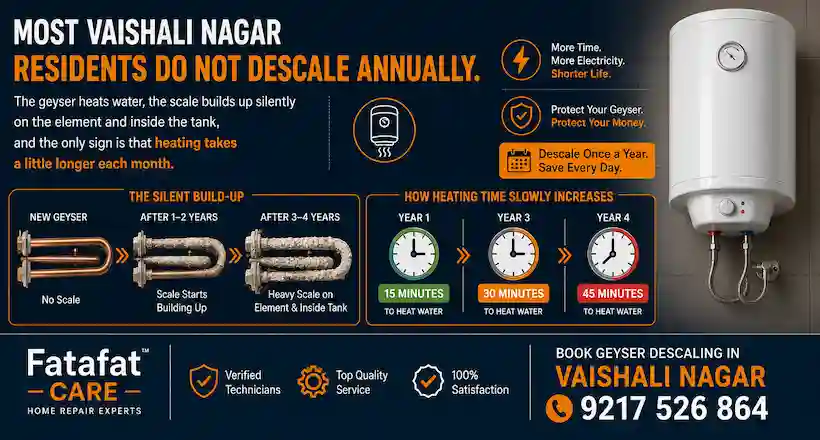 Geyser repair in Vaishali Nagar Jaipur by Fatafat Care
