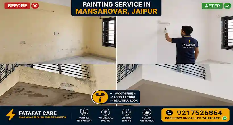 Painting service in Mansarovar Jaipur by Fatafat Care