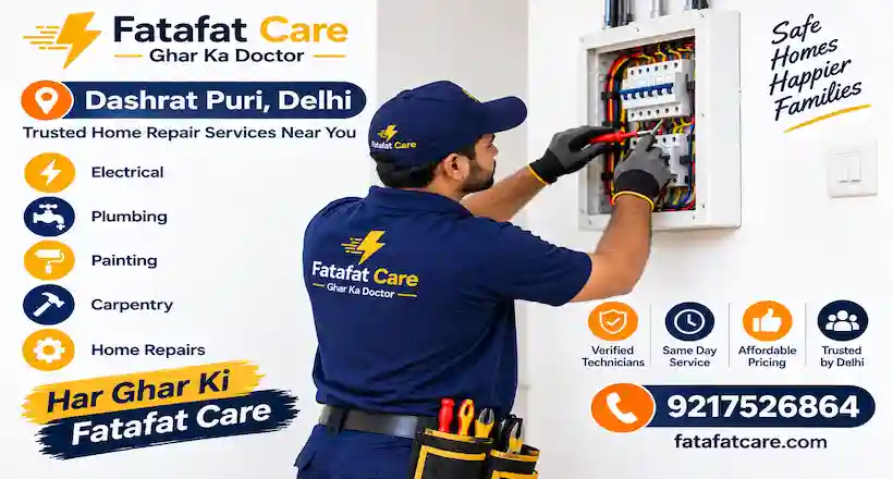 Home repair services in Dashrath Puri Delhi β Fatafat Care verified technician