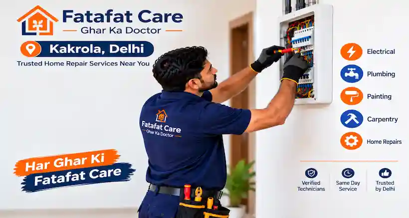 Home repair services in Kakrola Delhi — Fatafat Care verified technician