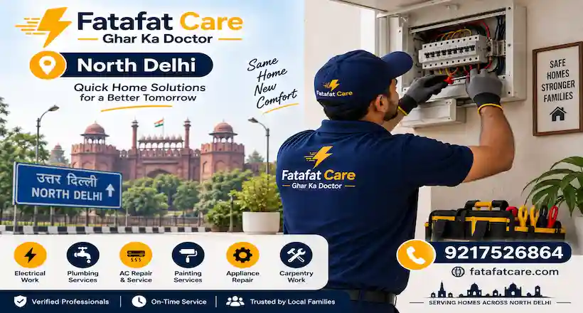Home repair services in North Delhi — Fatafat Care verified technician