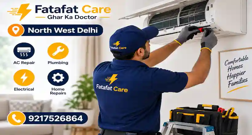 Home repair services in North West Delhi — Fatafat Care verified technician