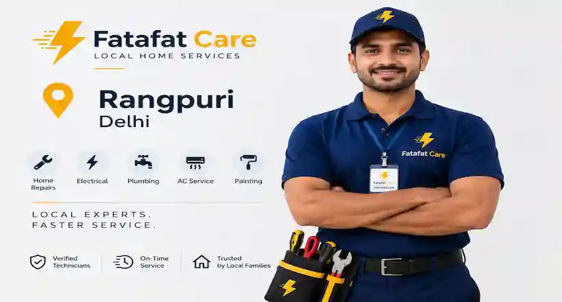 Home repair services in Rangpuri Delhi — Fatafat Care verified technician