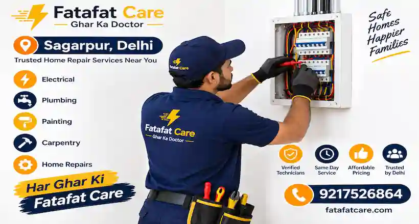 Home repair services in Sagarpur Delhi — Fatafat Care verified technician