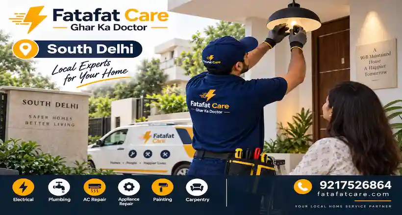 Home repair services in South Delhi — Fatafat Care verified technician