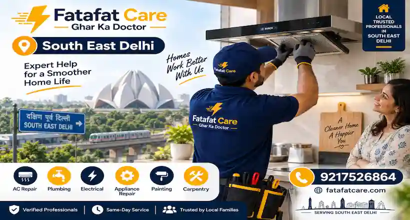 Home repair services in South East Delhi — Fatafat Care verified technician